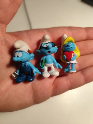 Figurette Puffi Tubo Plastoy