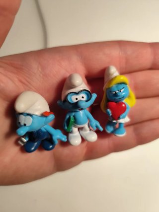 Figurette Puffi Tubo Plastoy