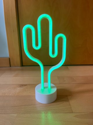 Lámpara Neón LED Cactus Decorativa