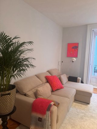 Sofá Cama 3 Plazas Chaiselongue Beige