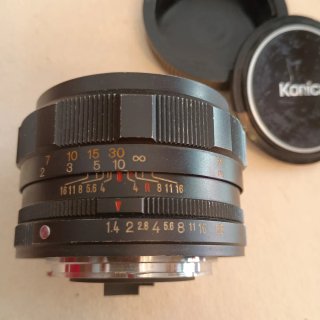Konica Hexanon AR 57mm f1.4 objetivo