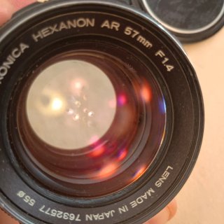 Konica Hexanon AR 57mm f1.4 objetivo