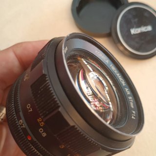 Konica Hexanon AR 57mm f1.4 objetivo