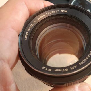 Konica Hexanon AR 57mm f1.4 objetivo