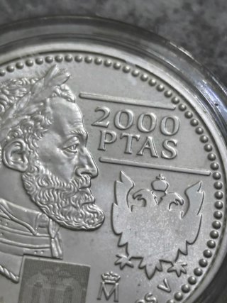 2000 Pesetas 2000 - Plata 925 - Carlos V