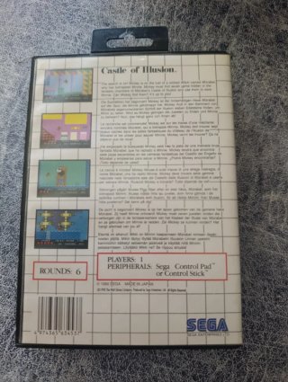 Castle of Illusion Mickey Mouse Sega Master System