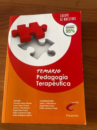 Temario Pedagogía Terapeútica. Oposiciones. Cue...