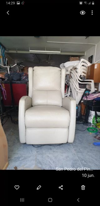 Silla eléctrica 3 posiciones piel beige