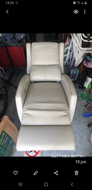 Silla eléctrica 3 posiciones piel beige