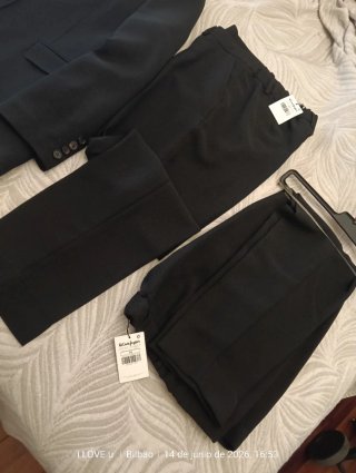 Traje El Corte Inglés Negro Nuevo Talla 44 Nuevos