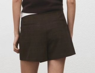Falda pantalón marrón MANGO