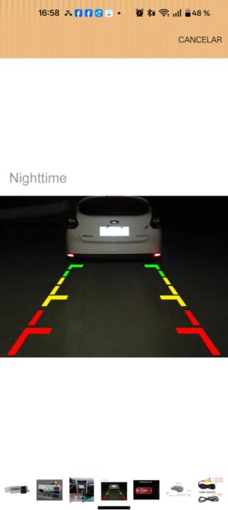 Cámara de Coche con Luces LED