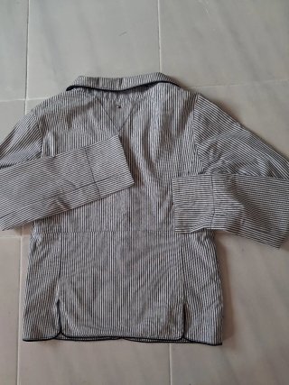 Blazer Tommy Hilfiger Rayas Azul Blanco Talla XS