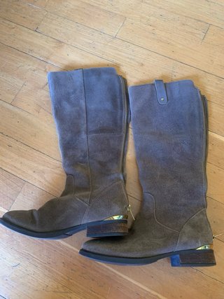 Botas altas de piel mujer