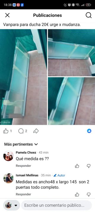 ducha de cristal templado completa