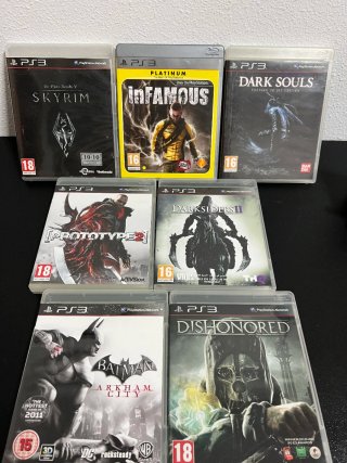 Lote 7 Juegos PS3: Darksiders, Skyrim, Dishonored
