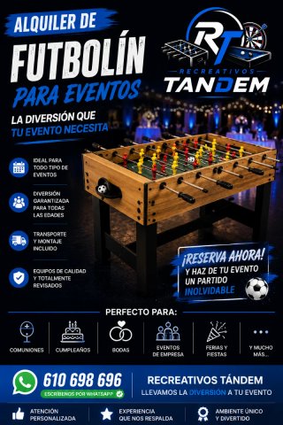 Alquiler futbolín