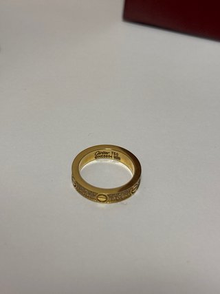 Anillo Cartier Oro Diamantes Talla 50