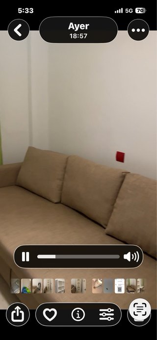 Sofá Cama Ikea Comodísimo Beige en MADRID