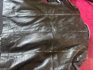 Chaqueta de cuero negra hombre