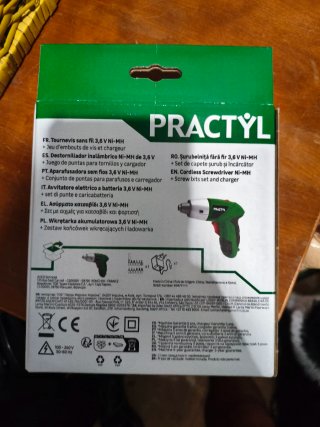 Destornillador Practyl 3,6V Ni-MH Nuevo