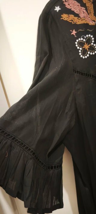 Vestido Sfera bordado negro talla L