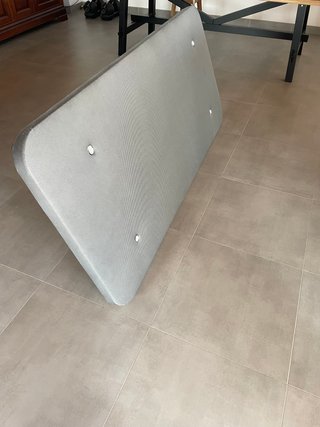 Base Cama + Colchón 90x200 Gris