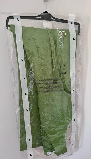 Mono Mango Lino Verde Talla L