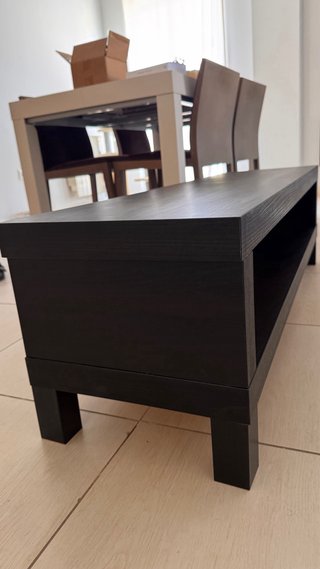 Mueble TV Ikea Lack Negro- Marrón