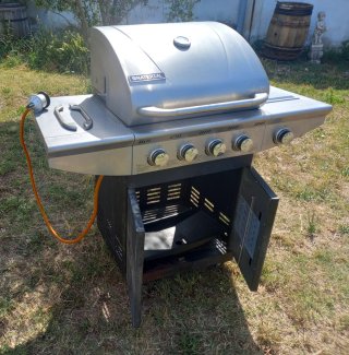 Barbacoa de gas 4 quemadores