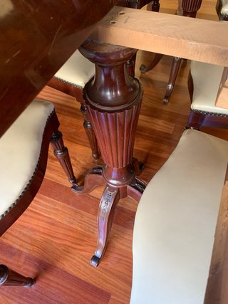 Mesa comedor y 6 sillas madera