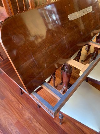 Mesa comedor y 6 sillas madera