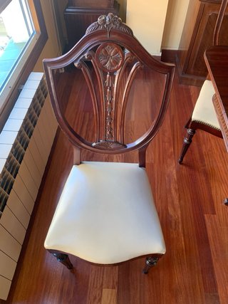 Mesa comedor y 6 sillas madera