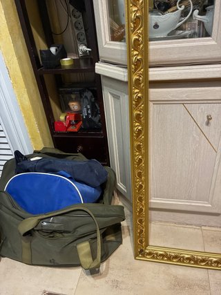 Marco de madera dorado vintage