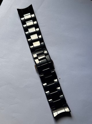 Correa Reloj Armani Cerámica Negra y Dorada