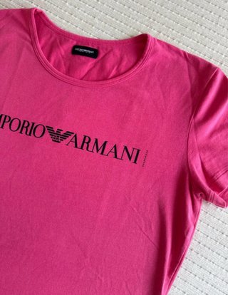 Camiseta Emporio Armani Rosa/ coral