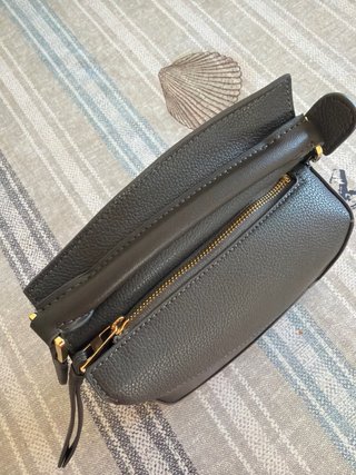 Bolso Loewe Gris Piel