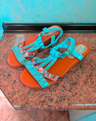 Sandalias plateadas