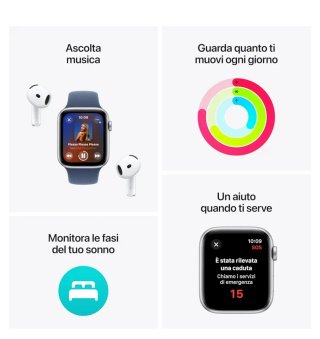 Apple Watch SE 2 Argento Blu