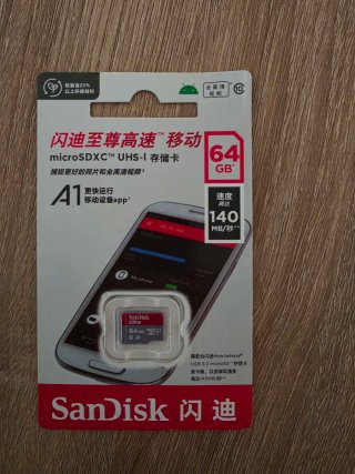 Tarjeta Micro SD SanDisk 64GB UHS-I A1