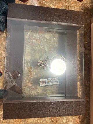 Mesa de centro madera y cristal
