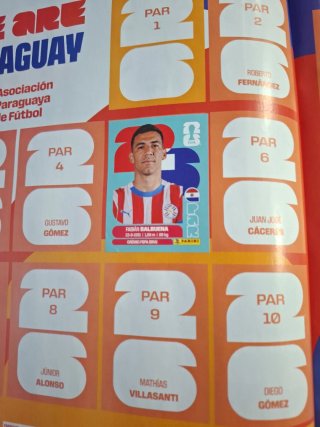 Álbum Mundial FIFA 2026 Panini con 20 cromos