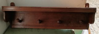 Percha Madera Maciza Hecha a Mano