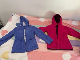 PACK 2 Chaquetas niña rosa y morada 7-9 años