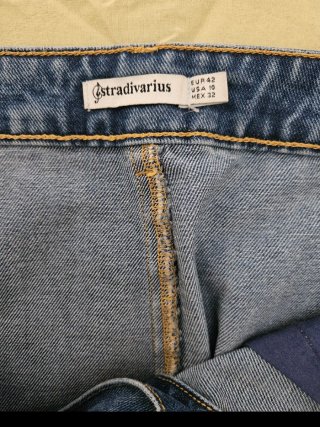 Minifalda denim Stradivarius con cordones