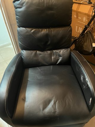Sillón Eléctrico Piel Negro