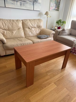Mesa negociable de centro elevable de madera