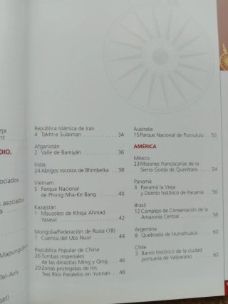 Guía de viaje por los sitios declarados en 2003.