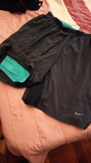 Bañador Nike Talla L Negro y Turquesa