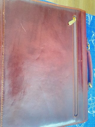 Portafolios Pierre Cardin Marrón Cuero